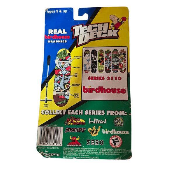 1998 Birdhouse Steve Berra Dirty Rabbit Tech Deck Generation 1 3114 - Picture 2 of 4